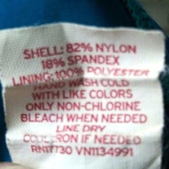 Merona Womens Two-Piece Tankini Swim Top Skirted Bottom Set Teal Size Small - Picture 10 of 10